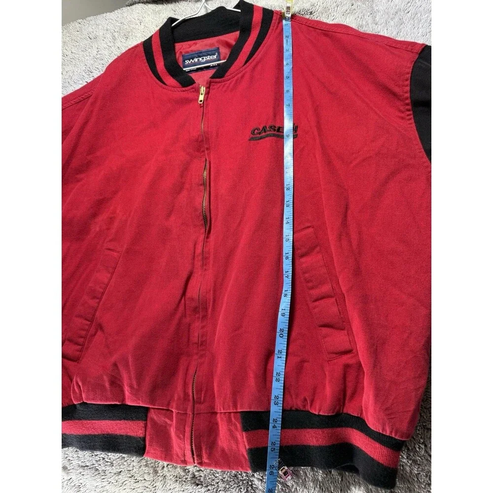 Vintage Case IH International Harvester Bomber Jacket‎ Sz XXL USA Made Swingster